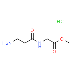 ChemSpider 2D Image | Methyl beta-alanylglycinate hydrochloride (1:1) | C6H13ClN2O3