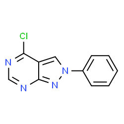 ChemSpider 2D Image | 4-Chloro-2-phenyl-2H-pyrazolo[3,4-d]pyrimidine | C11H7ClN4