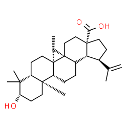 ChemSpider 2D Image | (3beta,13xi,14beta)-3-Hydroxylup-20(29)-en-28-oic acid | C30H48O3