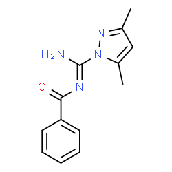 ChemSpider 2D Image | N-(3,5-dimethyl-1H-pyrazole-1-carboximidoyl)benzamide | C13H14N4O