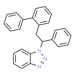 ChemSpider 2D Image | 1-[2-(2-Biphenylyl)-1-phenylethyl]-1H-benzotriazole | C26H21N3