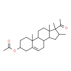 ChemSpider 2D Image | 16,17-Dimethyl-20-oxopregn-5-en-3-yl acetate | C25H38O3