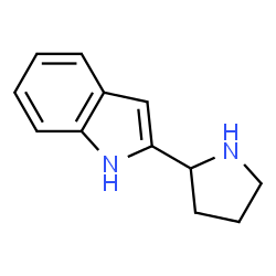 ChemSpider 2D Image | 2-PYRROLIDIN-2-YL-1H-INDOLE | C12H14N2