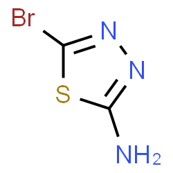 ChemSpider 2D Image | 5-bromo-1,3,4-thiadiazol-2-amine | C2H2BrN3S