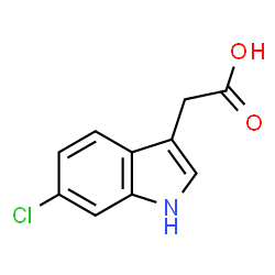 ChemSpider 2D Image | 6-Chloro-1H-indole-3-acetic acid | C10H8ClNO2