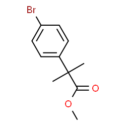 ChemSpider 2D Image | Methyl 2-(4-bromophenyl)-2-methylpropanoate | C11H13BrO2