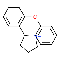 ChemSpider 2D Image | 2-(2-Phenoxyphenyl)pyrrolidine | C16H17NO