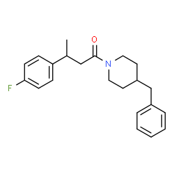 ChemSpider 2D Image | 1-(4-Benzyl-1-piperidinyl)-3-(4-fluorophenyl)-1-butanone | C22H26FNO