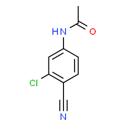 ChemSpider 2D Image | N-(3-Chloro-4-cyanophenyl)acetamide | C9H7ClN2O