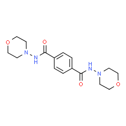 ChemSpider 2D Image | N,N'-Di(4-morpholinyl)terephthalamide | C16H22N4O4