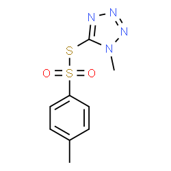 ChemSpider 2D Image | S-(1-Methyl-1H-tetrazol-5-yl) 4-methylbenzenesulfonothioate | C9H10N4O2S2