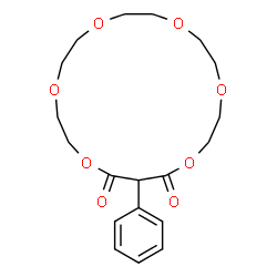 ChemSpider 2D Image | 18-Phenyl-1,4,7,10,13,16-hexaoxacyclononadecane-17,19-dione | C19H26O8