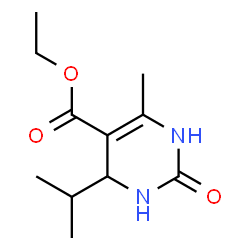 ChemSpider 2D Image | Ethyl 4-isopropyl-6-methyl-2-oxo-1,2,3,4-tetrahydro-5-pyrimidinecarboxylate | C11H18N2O3