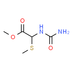 ChemSpider 2D Image | Methyl (carbamoylamino)(methylsulfanyl)acetate | C5H10N2O3S