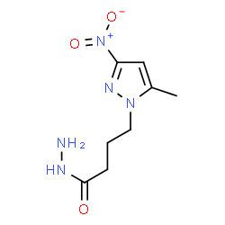 ChemSpider 2D Image | 4-(5-Methyl-3-nitro-1H-pyrazol-1-yl)butanehydrazide | C8H13N5O3