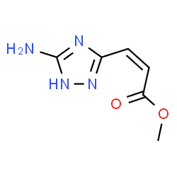 ChemSpider 2D Image | methyl (Z)-3-(5-amino-1H-1,2,4-triazol-3-yl)prop-2-enoate | C6H8N4O2