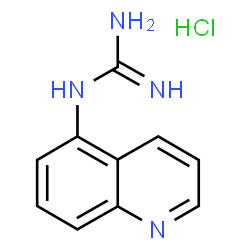 ChemSpider 2D Image | 1-(5-quinolyl)guanidine hydrochloride | C10H11ClN4