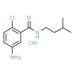 ChemSpider 2D Image | 5-amino-2-chloro-N-isopentyl-benzamide hydrochloride | C12H18Cl2N2O