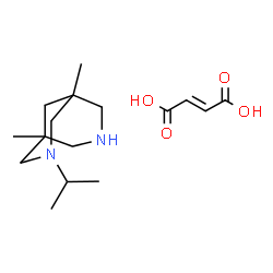 ChemSpider 2D Image | fumaric acid; 3-isopropyl-1,5-dimethyl-3,7-diazabicyclo[3.3.1]nonane | C16H28N2O4