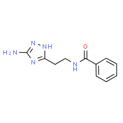 ChemSpider 2D Image | N-[2-(3-amino-1H-1,2,4-triazol-5-yl)ethyl]benzamide | C11H13N5O