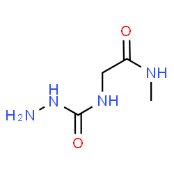 ChemSpider 2D Image | 2-(hydrazinecarbonylamino)-N-methyl-acetamide | C4H10N4O2