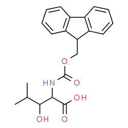 ChemSpider 2D Image | 2-(9H-fluoren-9-ylmethoxycarbonylamino)-3-hydroxy-4-methyl-pentanoic acid | C21H23NO5