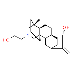 ChemSpider 2D Image | (15beta)-21-(2-Hydroxyethyl)-4-methylatid-16-en-15-ol | C22H35NO2