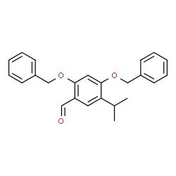 ChemSpider 2D Image | 2,4-Bis(benzyloxy)-5-isopropylbenzaldehyde | C24H24O3