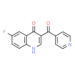 ChemSpider 2D Image | 6-Fluoro-3-isonicotinoyl-4(1H)-quinolinone | C15H9FN2O2