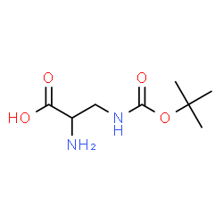 ChemSpider 2D Image | 3-({[(2-Methyl-2-propanyl)oxy]carbonyl}amino)alanine | C8H16N2O4