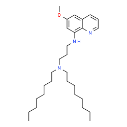 ChemSpider 2D Image | N'-(6-Methoxy-8-quinolinyl)-N,N-dioctyl-1,3-propanediamine | C29H49N3O