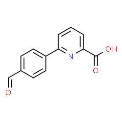 ChemSpider 2D Image | 6-(4-Formylphenyl)-2-pyridinecarboxylic acid | C13H9NO3