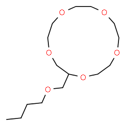 ChemSpider 2D Image | 2-(Butoxymethyl)-1,4,7,10,13-pentaoxacyclopentadecane | C15H30O6