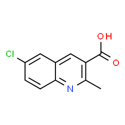 ChemSpider 2D Image | 6-Chloro-2-methyl-3-quinolinecarboxylic acid | C11H8ClNO2