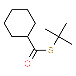 ChemSpider 2D Image | S-(2-Methyl-2-propanyl) cyclohexanecarbothioate | C11H20OS