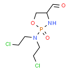 ChemSpider 2D Image | 2-[Bis(2-chloroethyl)amino]-1,3,2-oxazaphospholidine-4-carbaldehyde 2-oxide | C7H13Cl2N2O3P