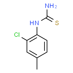 ChemSpider 2D Image | 1-(2-Chloro-4-methylphenyl)thiourea | C8H9ClN2S