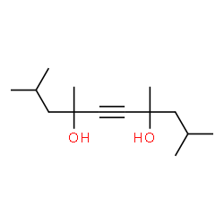 ChemSpider 2D Image | 2,4,7,9-Tetramethyl-5-decyne-4,7-diol | C14H26O2