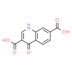 ChemSpider 2D Image | 4-Hydroxyquinoline-3,7-dicarboxylic acid | C11H7NO5