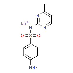 ChemSpider 2D Image | sulfamerazine sodium | C11H11N4NaO2S