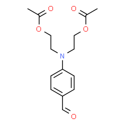 ChemSpider 2D Image | 4-[Bis[2-(acetyloxy)ethyl]amino]benzaldehyde | C15H19NO5