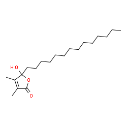 ChemSpider 2D Image | 5-Hydroxy-3,4-dimethyl-5-tetradecyl-2(5H)-furanone | C20H36O3