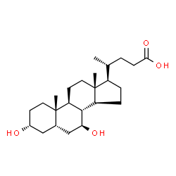 ChemSpider 2D Image | Ursodeoxycholic acid | C24H40O4