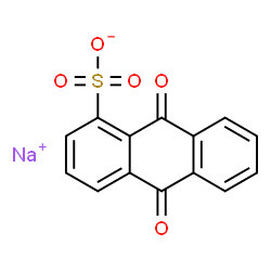 ChemSpider 2D Image | SODIUM BETA-ANTHRAQUINONESULFONATE | C14H7NaO5S