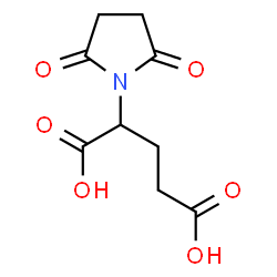 ChemSpider 2D Image | 2-(2,5-Dioxo-1-pyrrolidinyl)pentanedioic acid | C9H11NO6