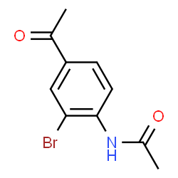 ChemSpider 2D Image | 4'-Acetamido-3'-bromoacetophenone | C10H10BrNO2