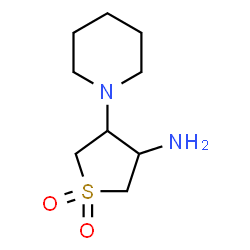 ChemSpider 2D Image | 4-(1-Piperidinyl)tetrahydro-3-thiophenamine 1,1-dioxide | C9H18N2O2S