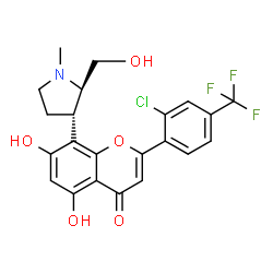ChemSpider 2D Image | Voruciclib | C22H19ClF3NO5