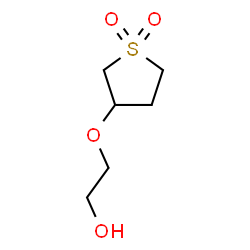 ChemSpider 2D Image | 2-[(1,1-Dioxidotetrahydro-3-thienyl)oxy]ethanol | C6H12O4S