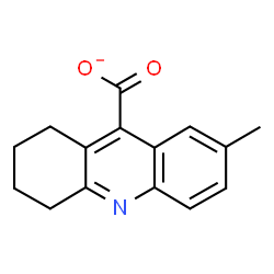 ChemSpider 2D Image | 7-Methyl-1,2,3,4-tetrahydro-9-acridinecarboxylate | C15H14NO2